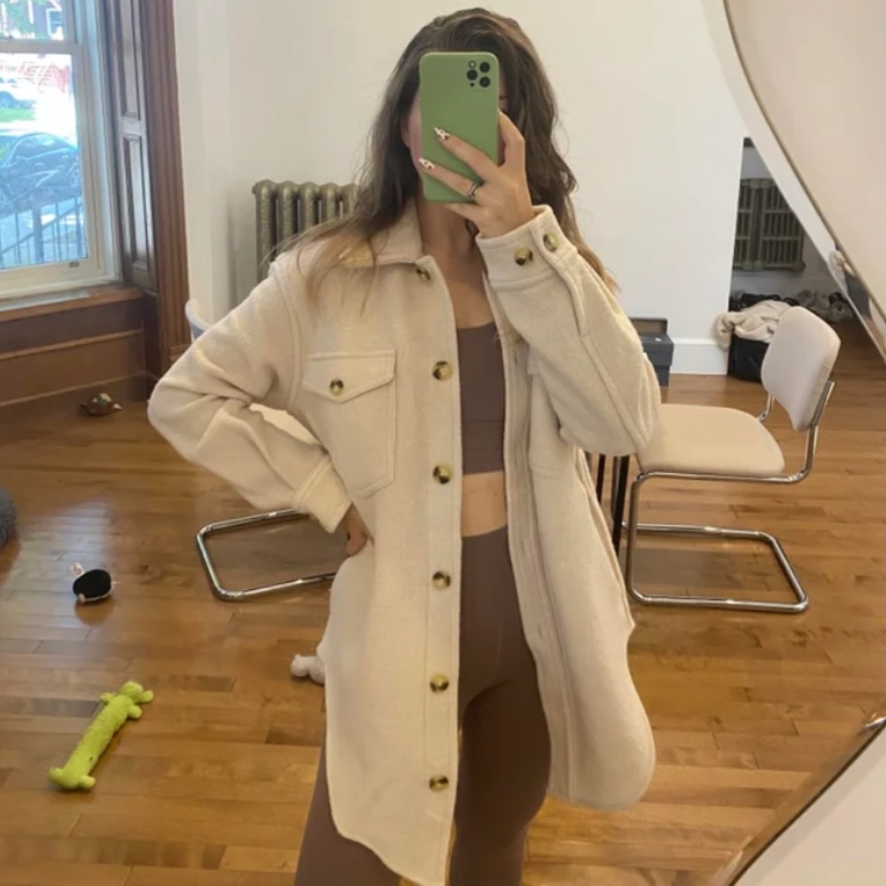 Aritzia Ganna Jacket Heather Bone